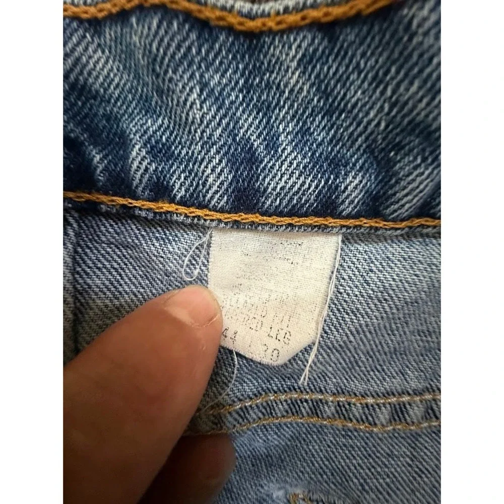 Vintage Levi's 550 Mens Blue Medium Wash Straight Leg‎ Denim Jeans 42x29